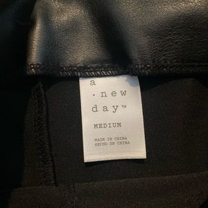 Faux leather leggings